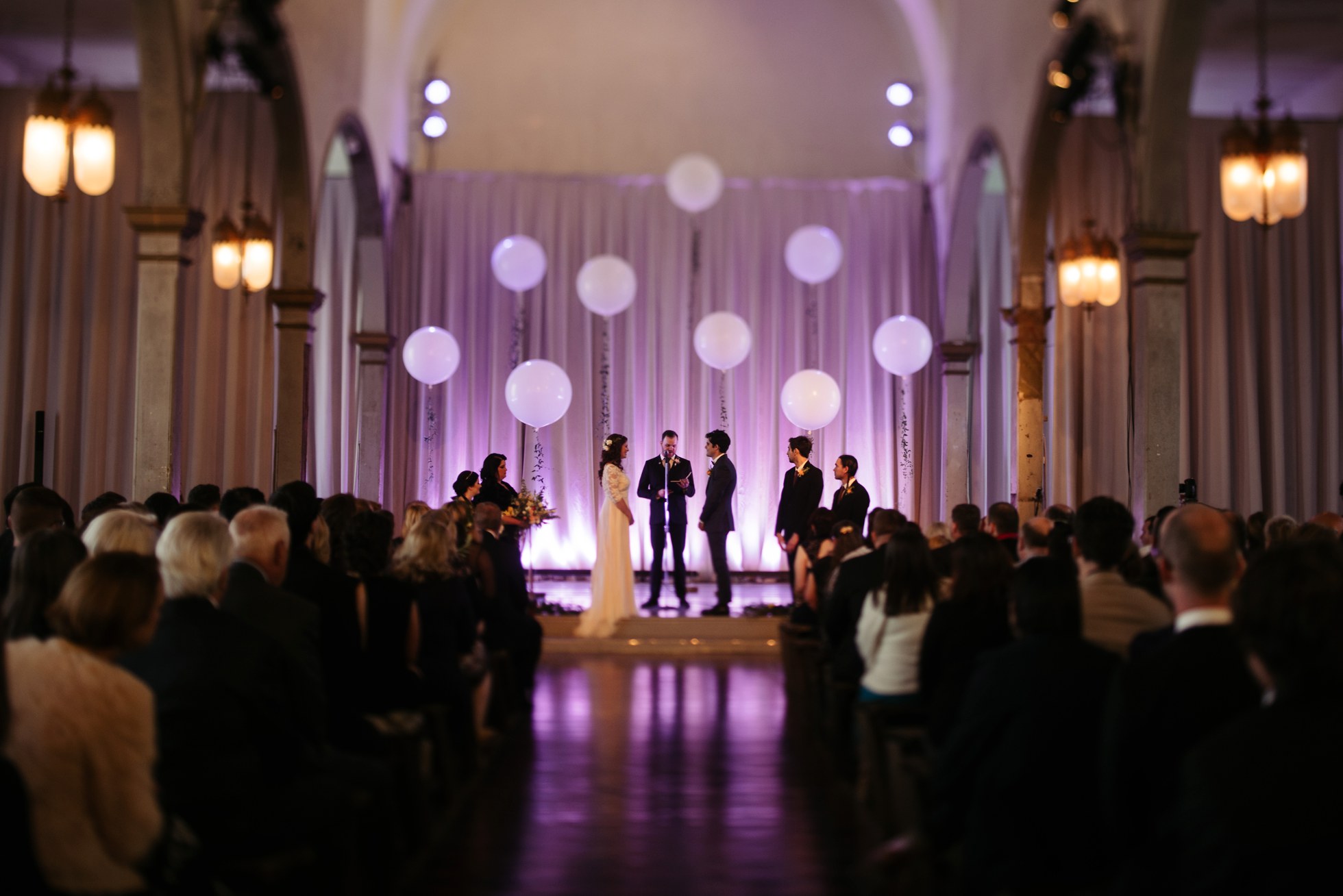 wedding ceremony in opera house