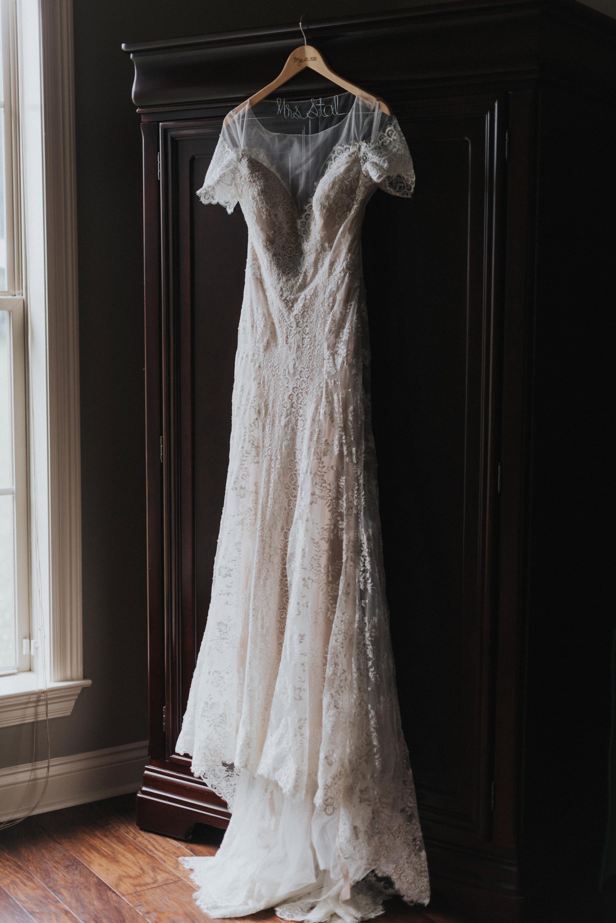 artistic bridal gown shot